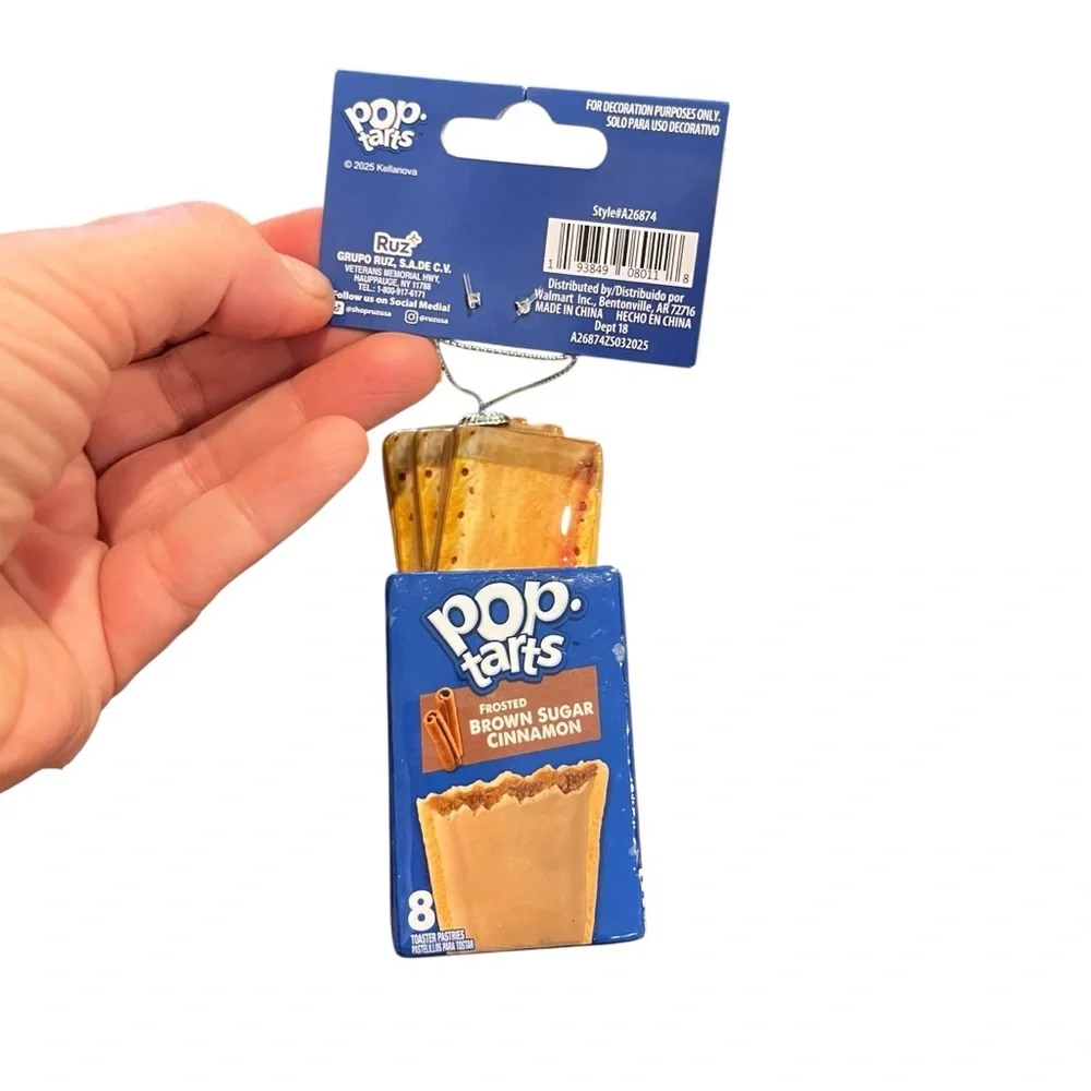 Poptarts pop tarts brown sugar cinnamon Christmas tree ornament 5” new nwt - Picture 5 of 5